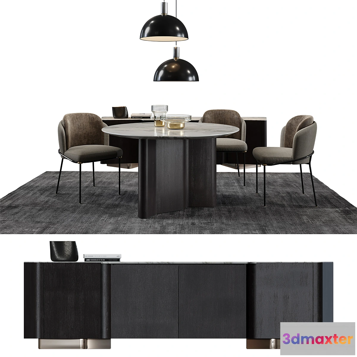 612427 - Minotti Set _ Fil Noir