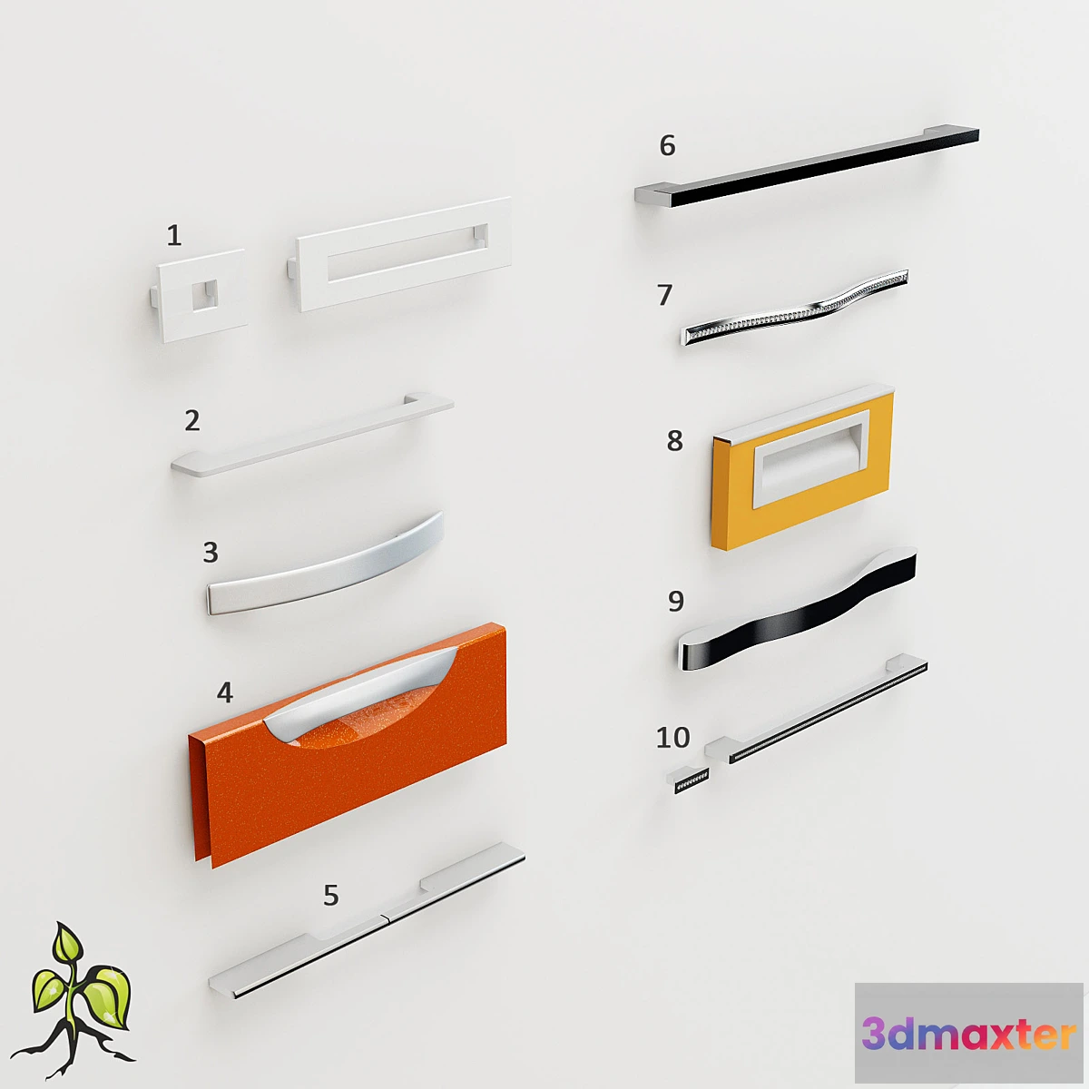 629503 - Art Nouveau handles Vol # 1