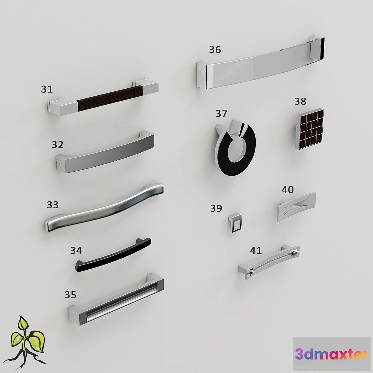 629507 - Art Nouveau handles Vol # 4