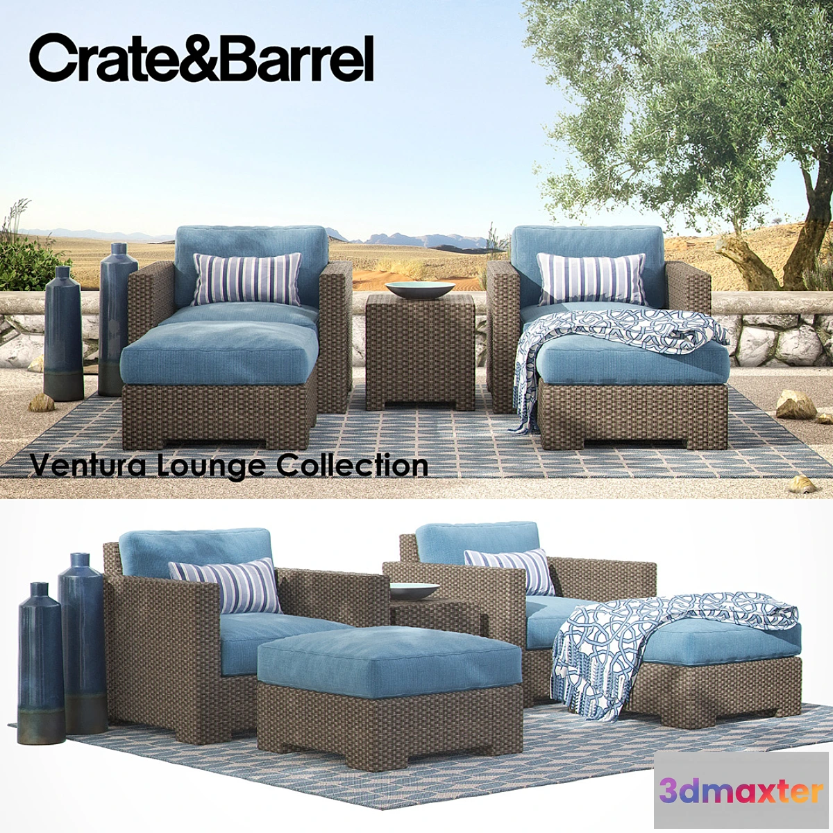 642729 - CRATE & BARREL - VENTURA Lounge Collection - Set II