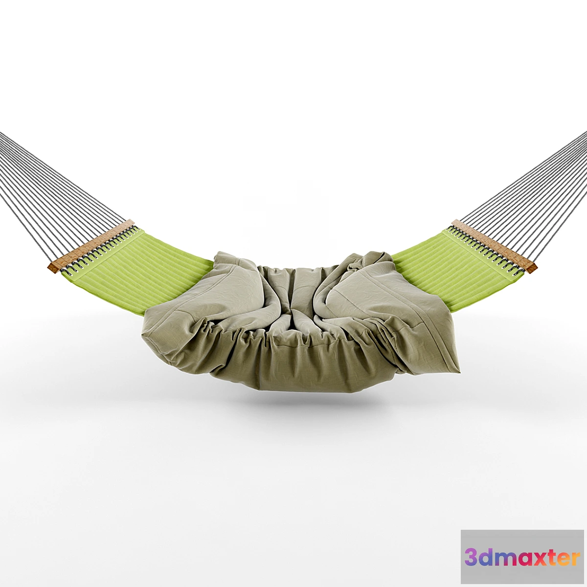 645461 - Hammock with wood railings