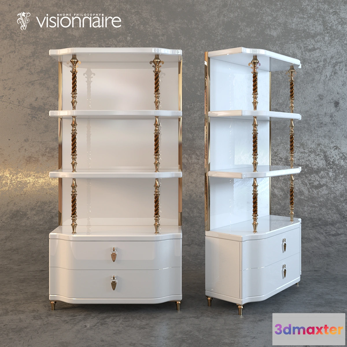 651047 - Visionnaire Princeton Bookshelf