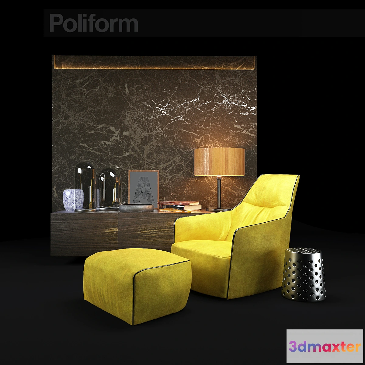 664661 - Armchair Poliform Santa Monica