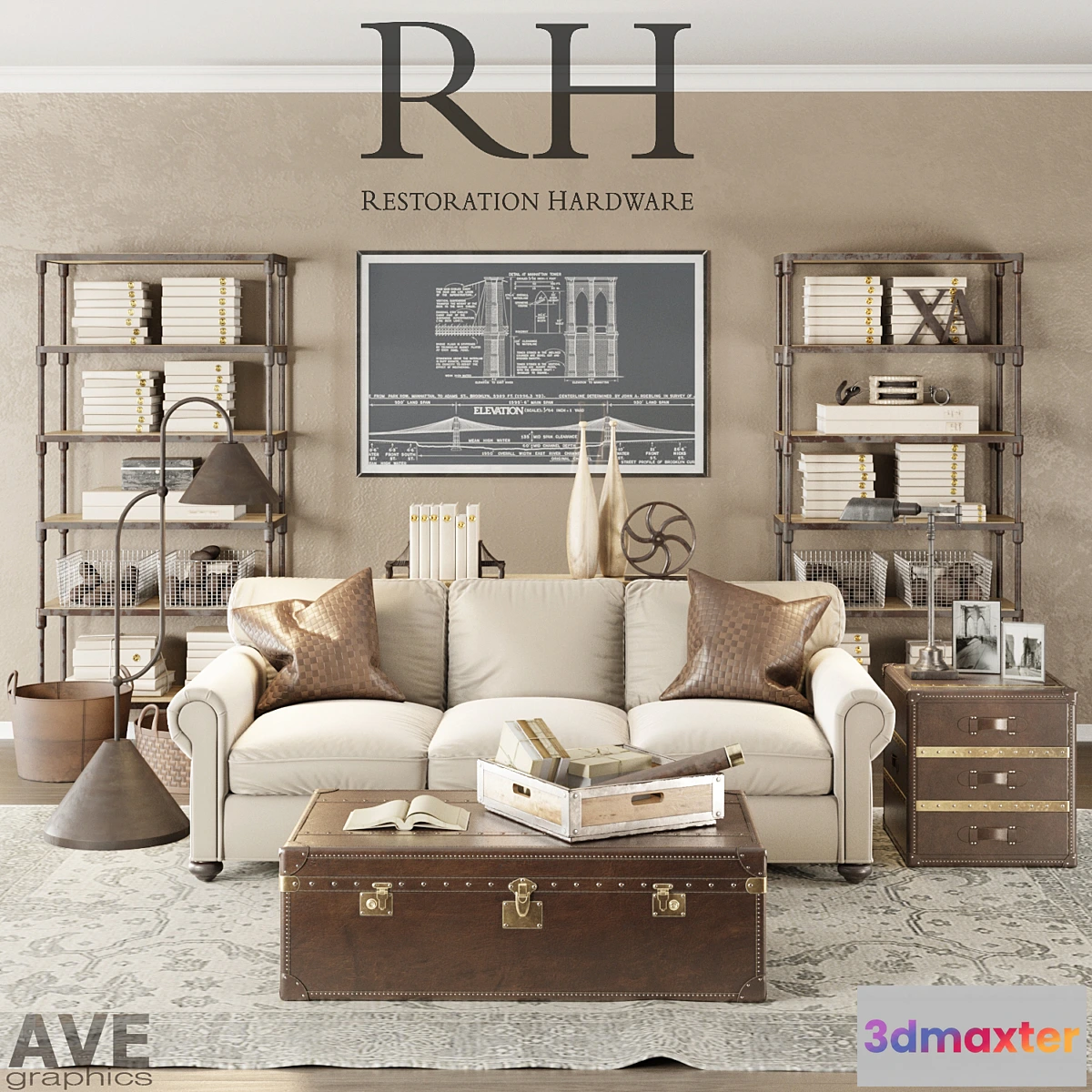 665445 - AVE Restoration Hardware Loft set