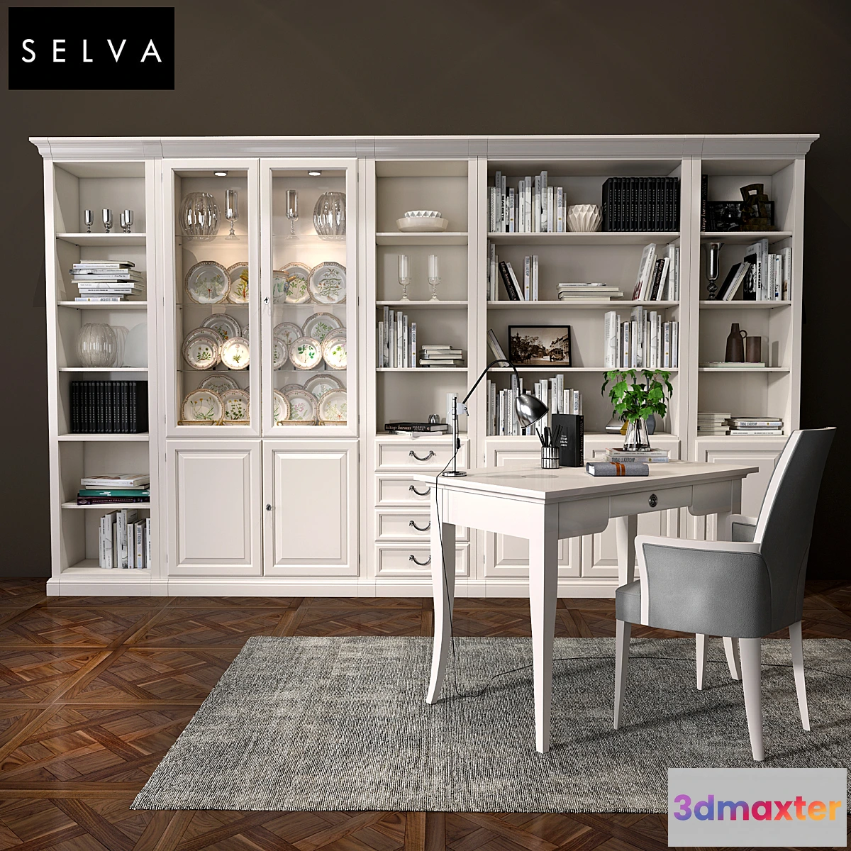 668855 - Selva bookcase Mirabeau set sections02
