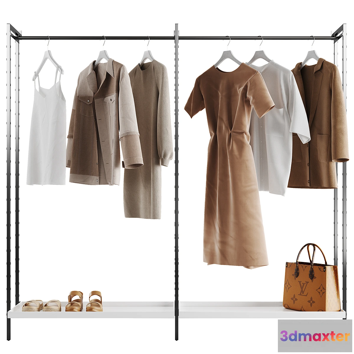 689318 - Crate & Barrel Flex Modular Double Clothing Rack - No.2