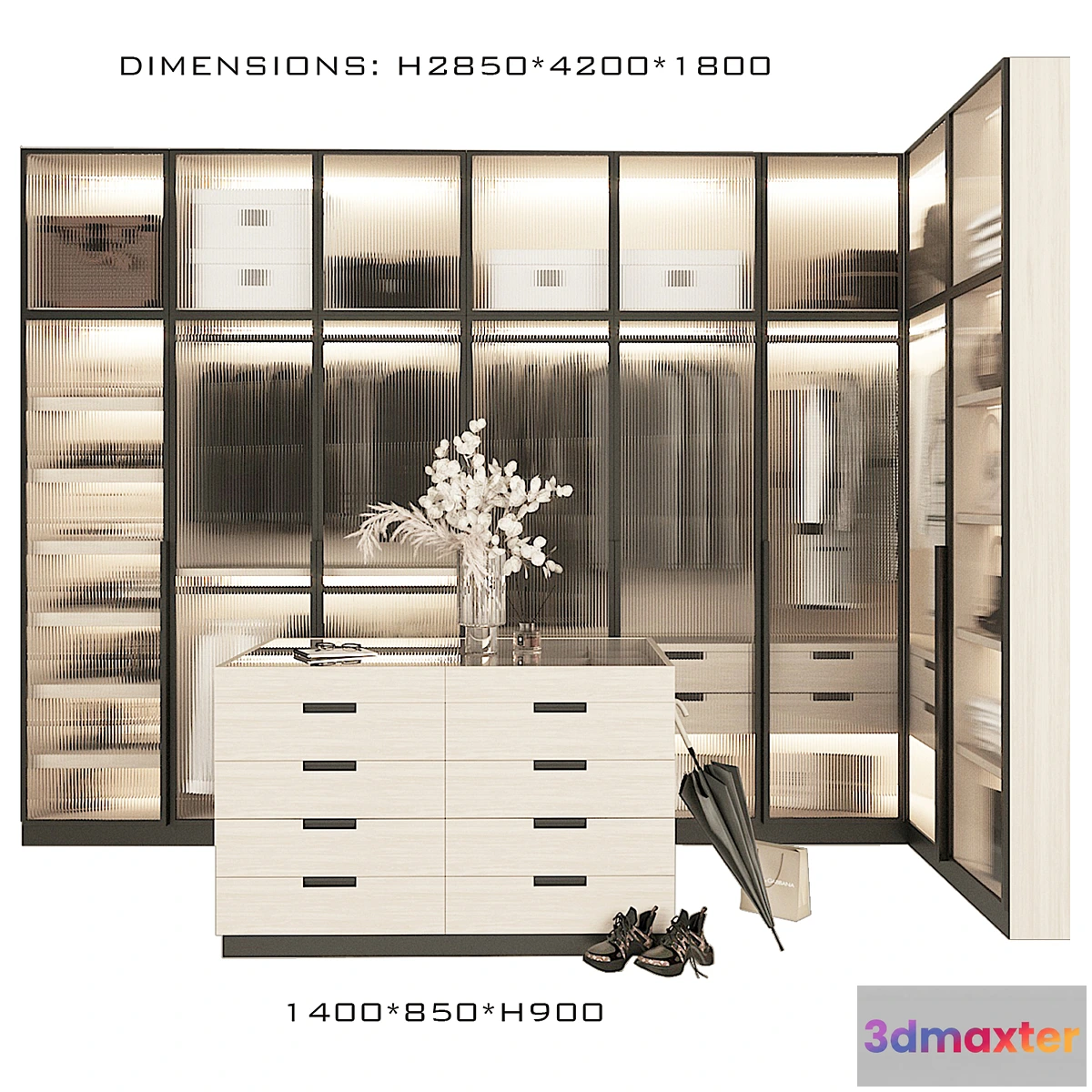 782466 - Corner wardrobe with island - No.3