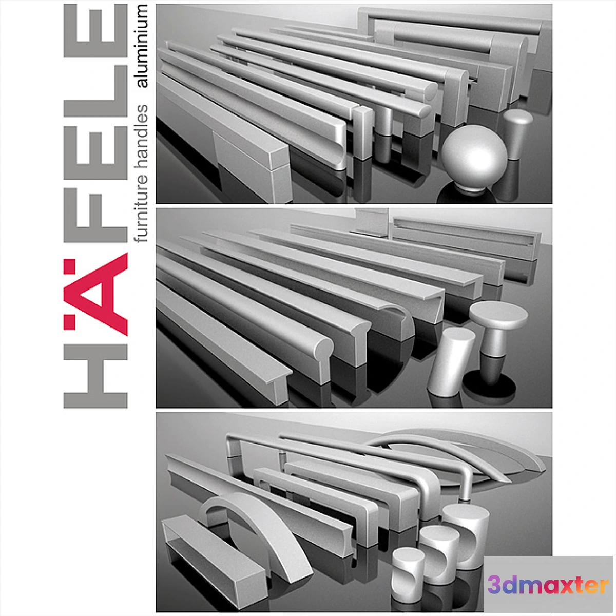 814468 - Hafele handles-Aluminium