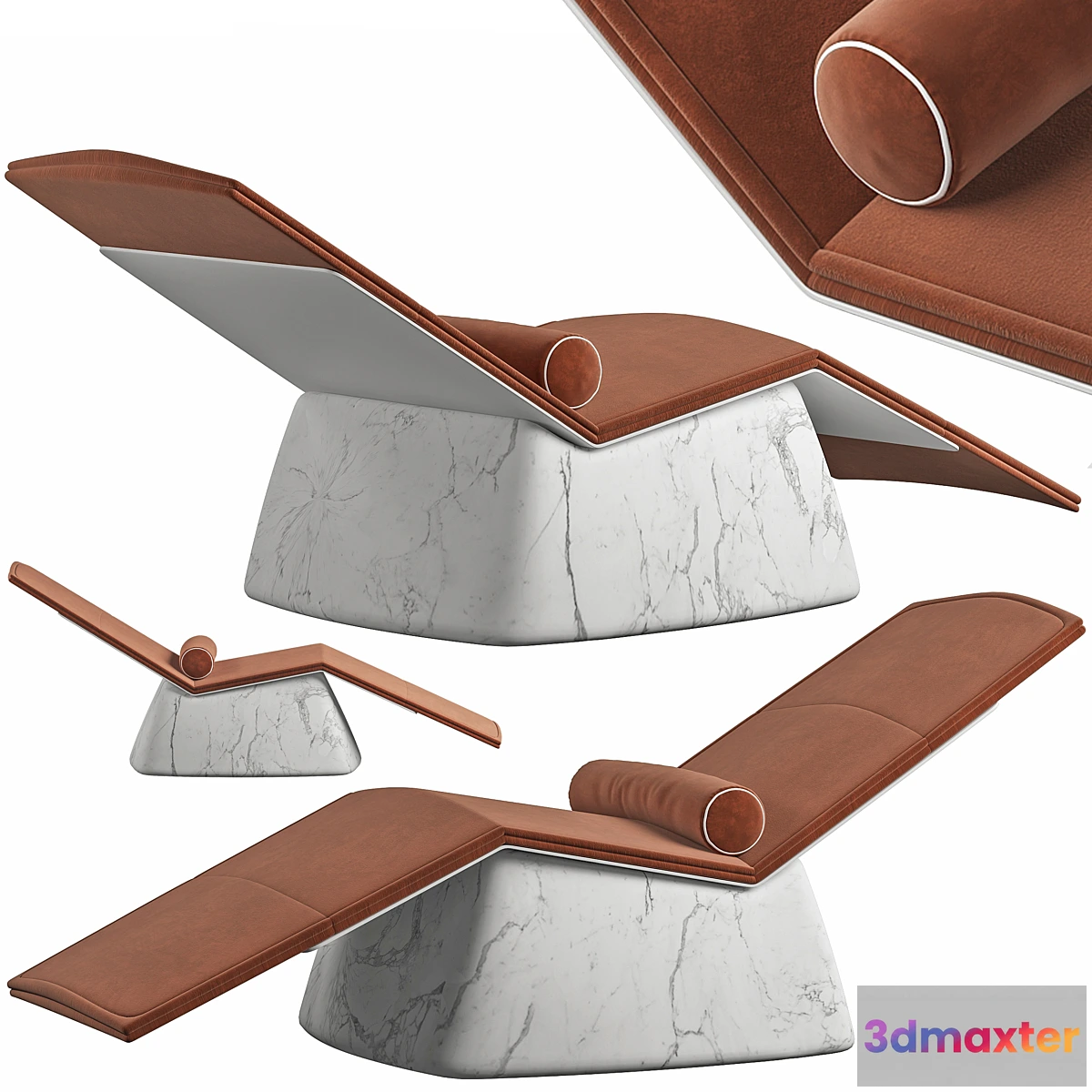 888414 - Marble lounge armchair - No.2