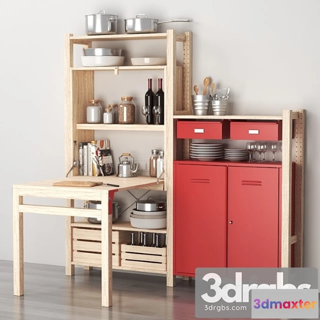 956238 - drawers and kitchen decor set