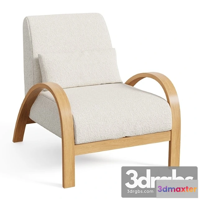 1024004 - Boucle bentwood armchair