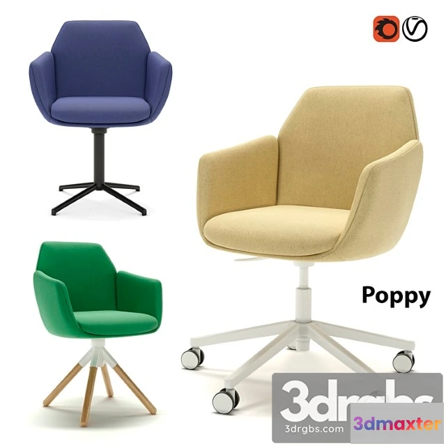 1025514 - Office chair haworth poppy