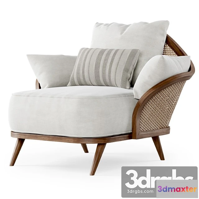 1025736 - Rattan armchair