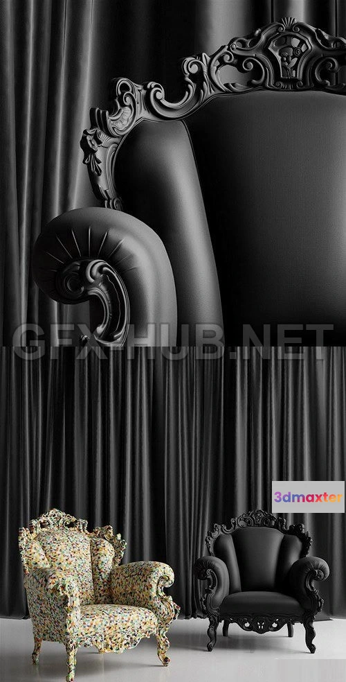 1089700 - Proust Armchair - 3D Model - 223257