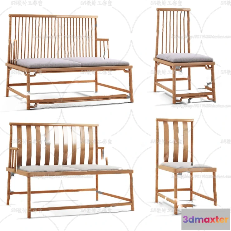 1129618 - Chair - Single Chair 3D Models - 1944