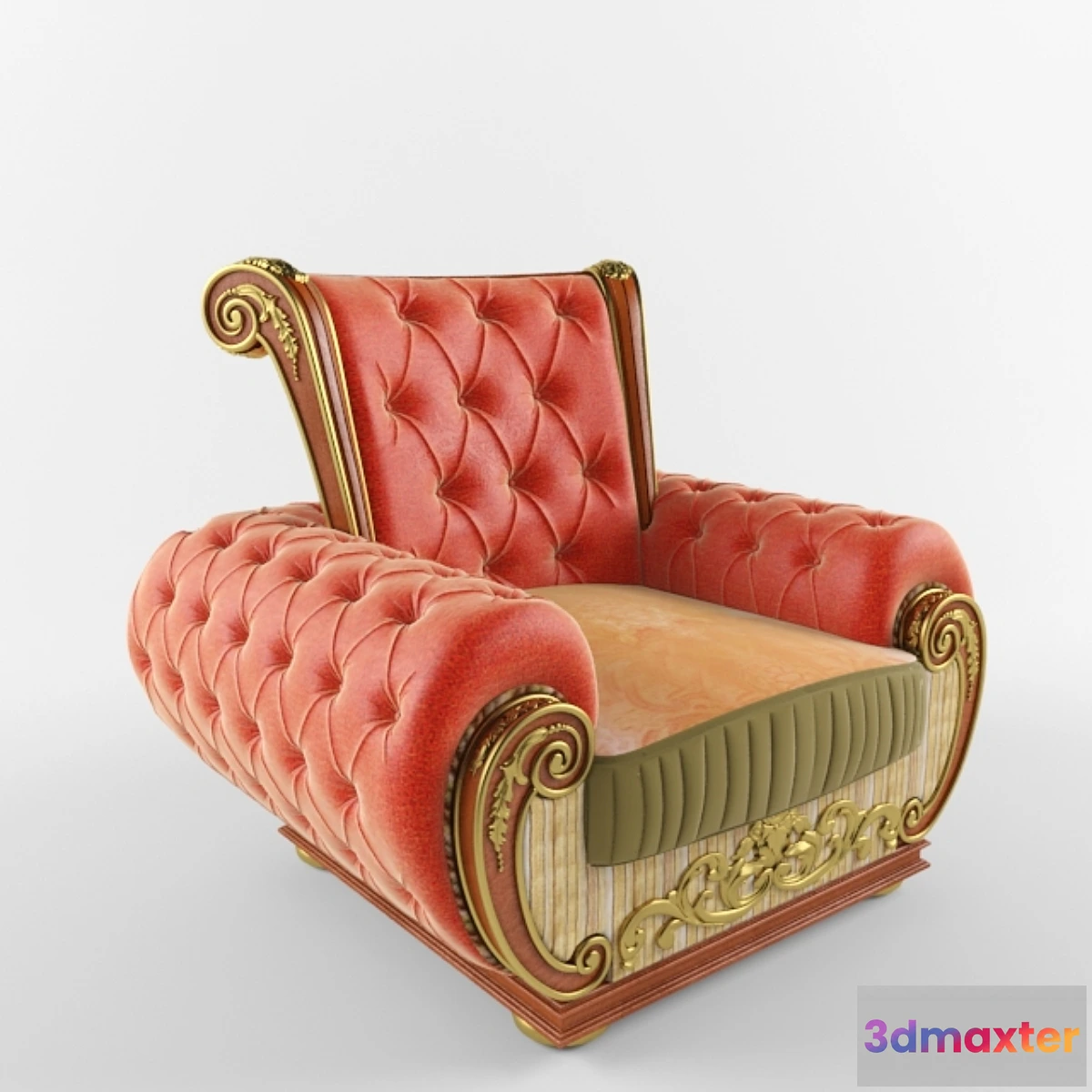 1270201 - Riva armchair art 6611 3D Max