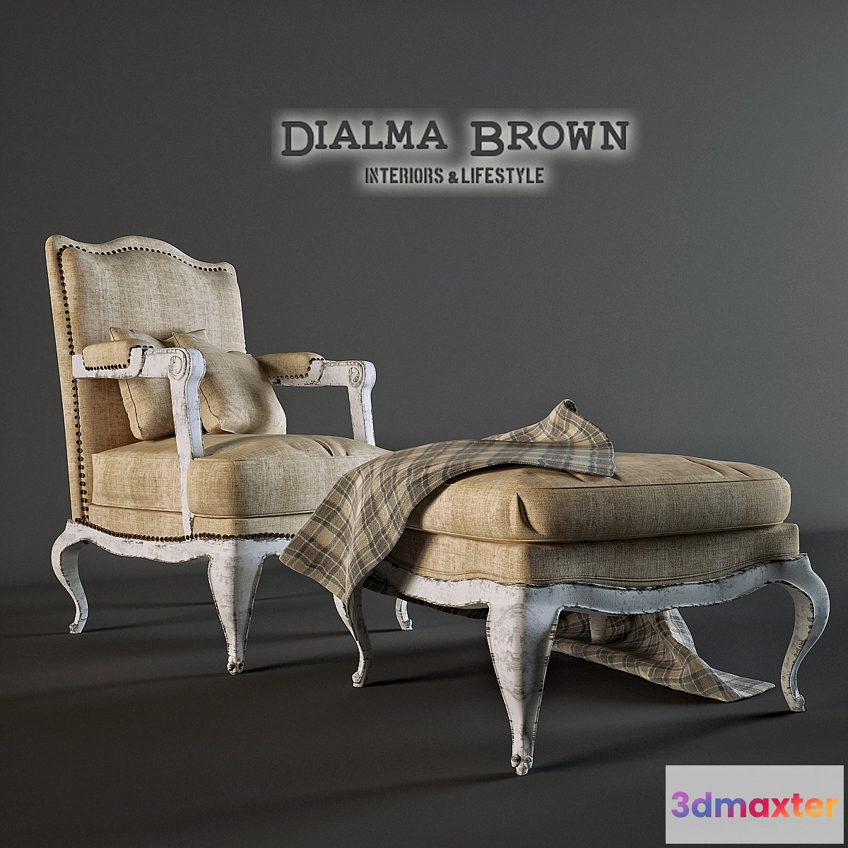 1270515 - Chair with ottoman - No.2 3D Max