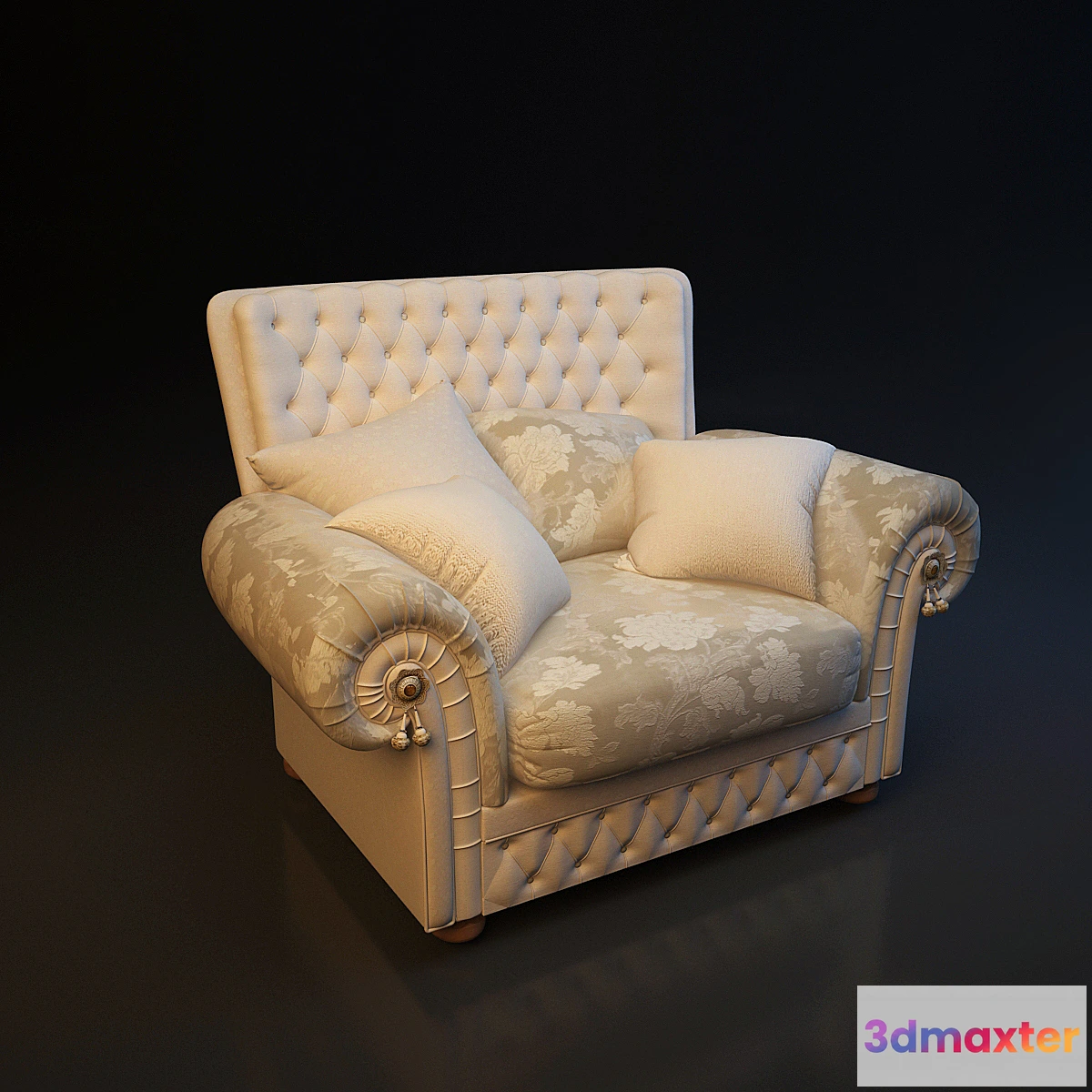 1274302 - Kreslo klassik 3D Max