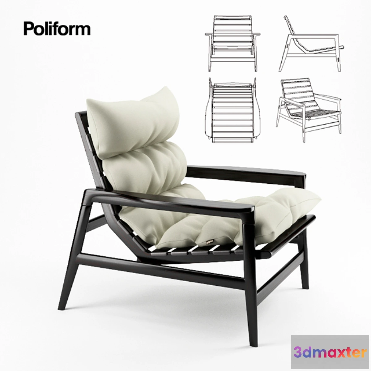 1277578 - Ipanema by Poliform 3D Max