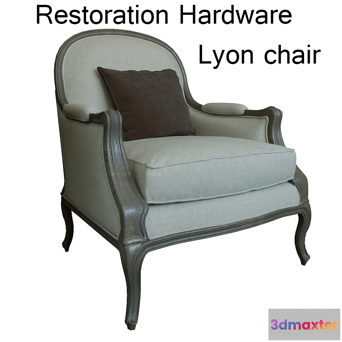 1281468 - Restoration Hardware Lyon Chair 3D Max