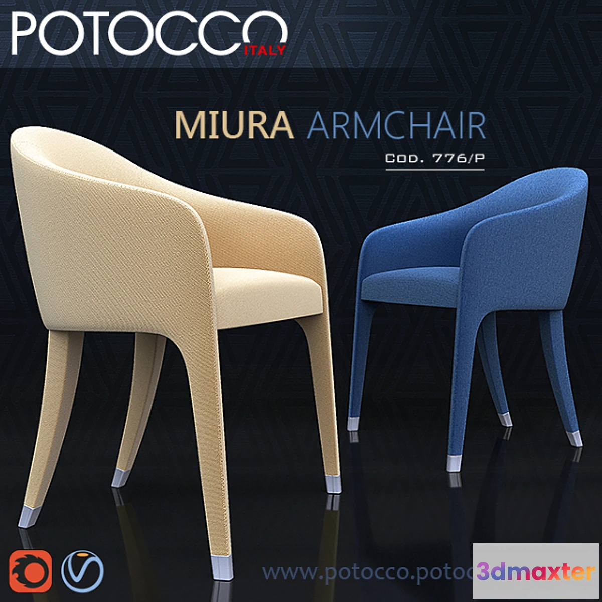 1281502 - MIURA ARMCHAIR 3D Max
