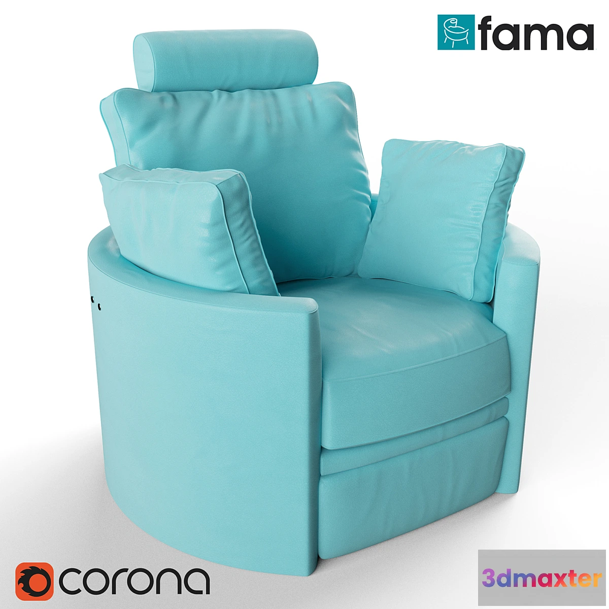 1285308 - Fama Leather Moon Chair 3D Max