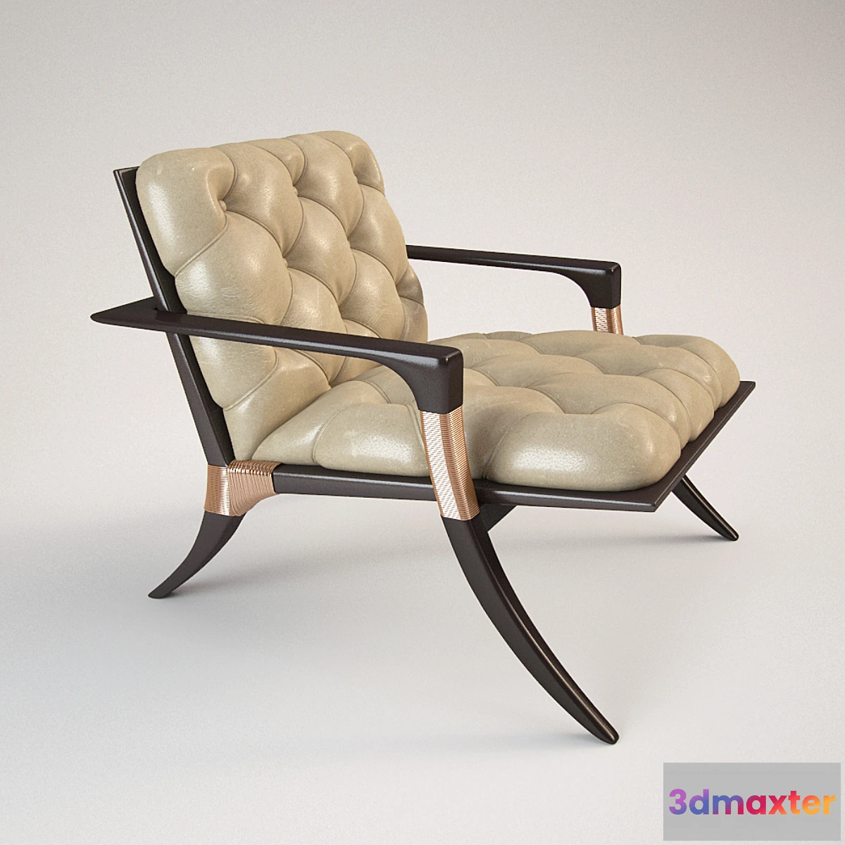 1287590 - Athens Lounge Chair - Tufted 3D Max