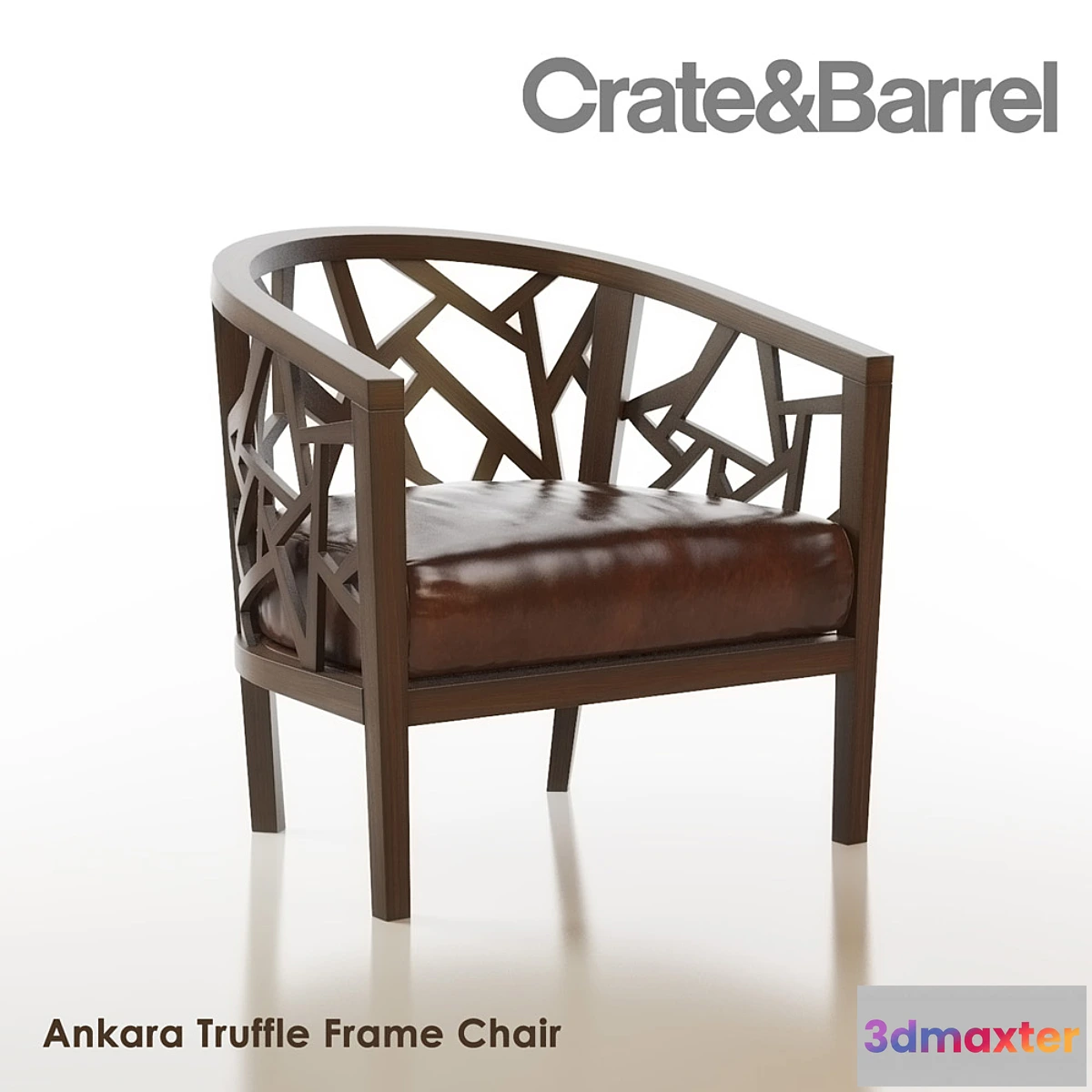 1287592 - Crate&Barrel Ankara Truffle Frame Chair 3D Max
