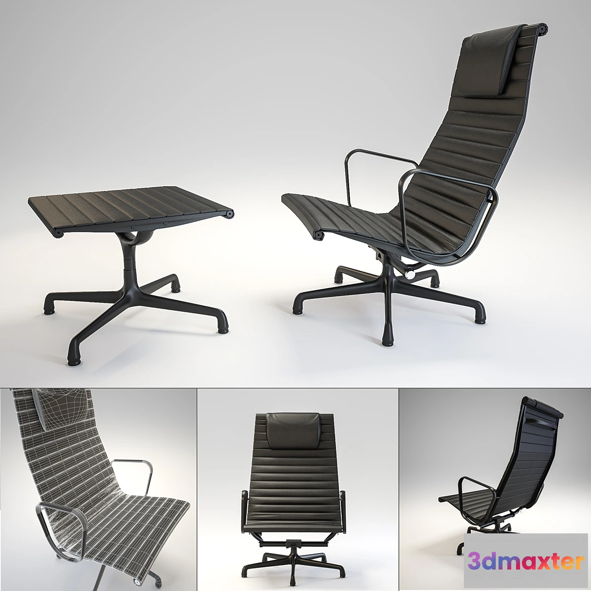 1288512 - Eames Aluminum Group Chairs 3D Max