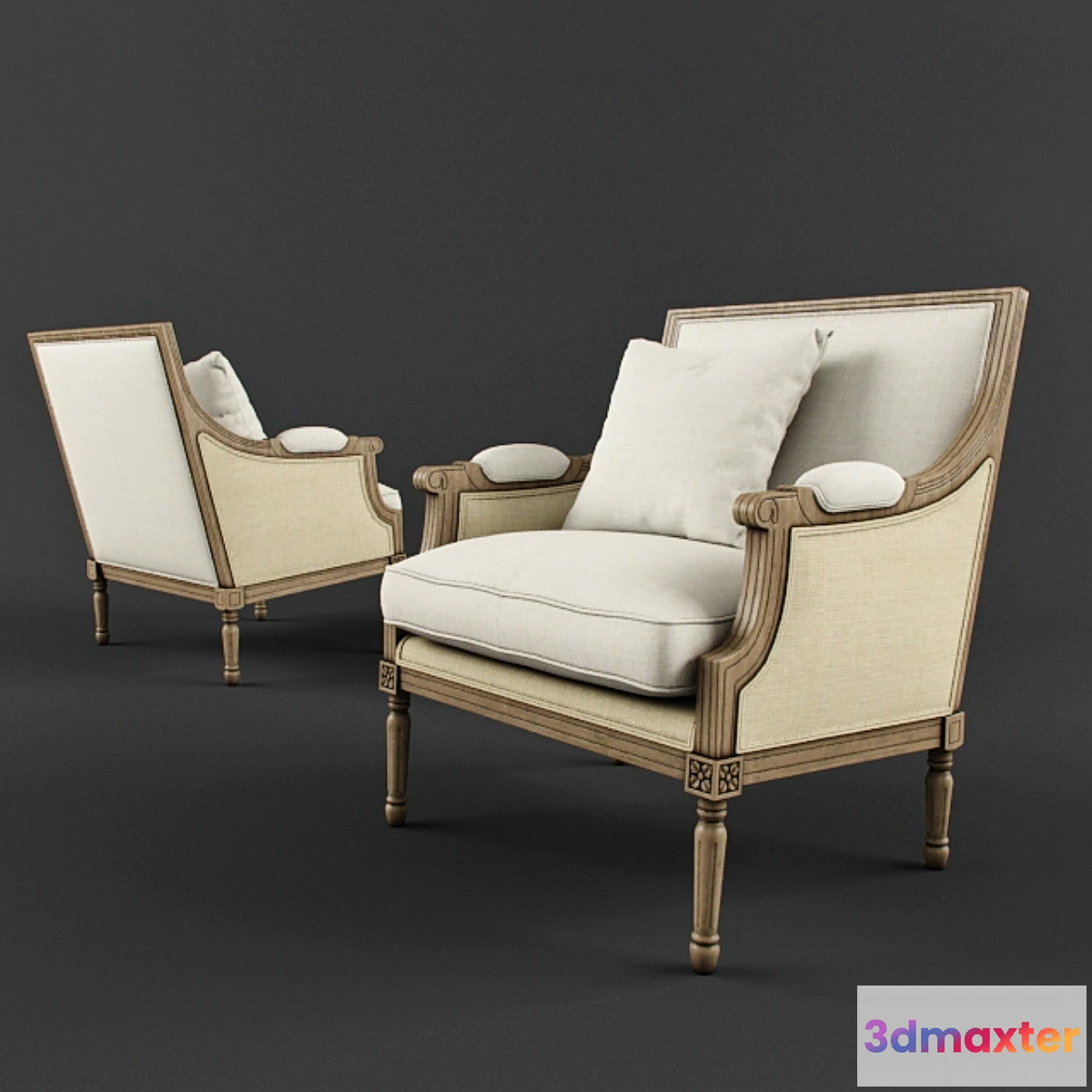 1290000 - Armchair classic 3D Max