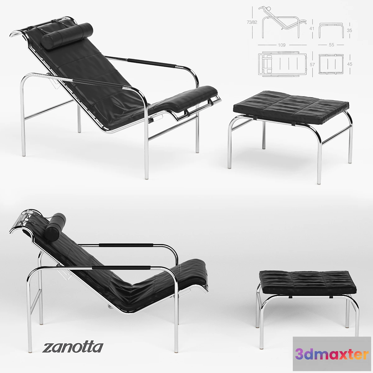 1290367 - Zanotta GENNI 3D Max
