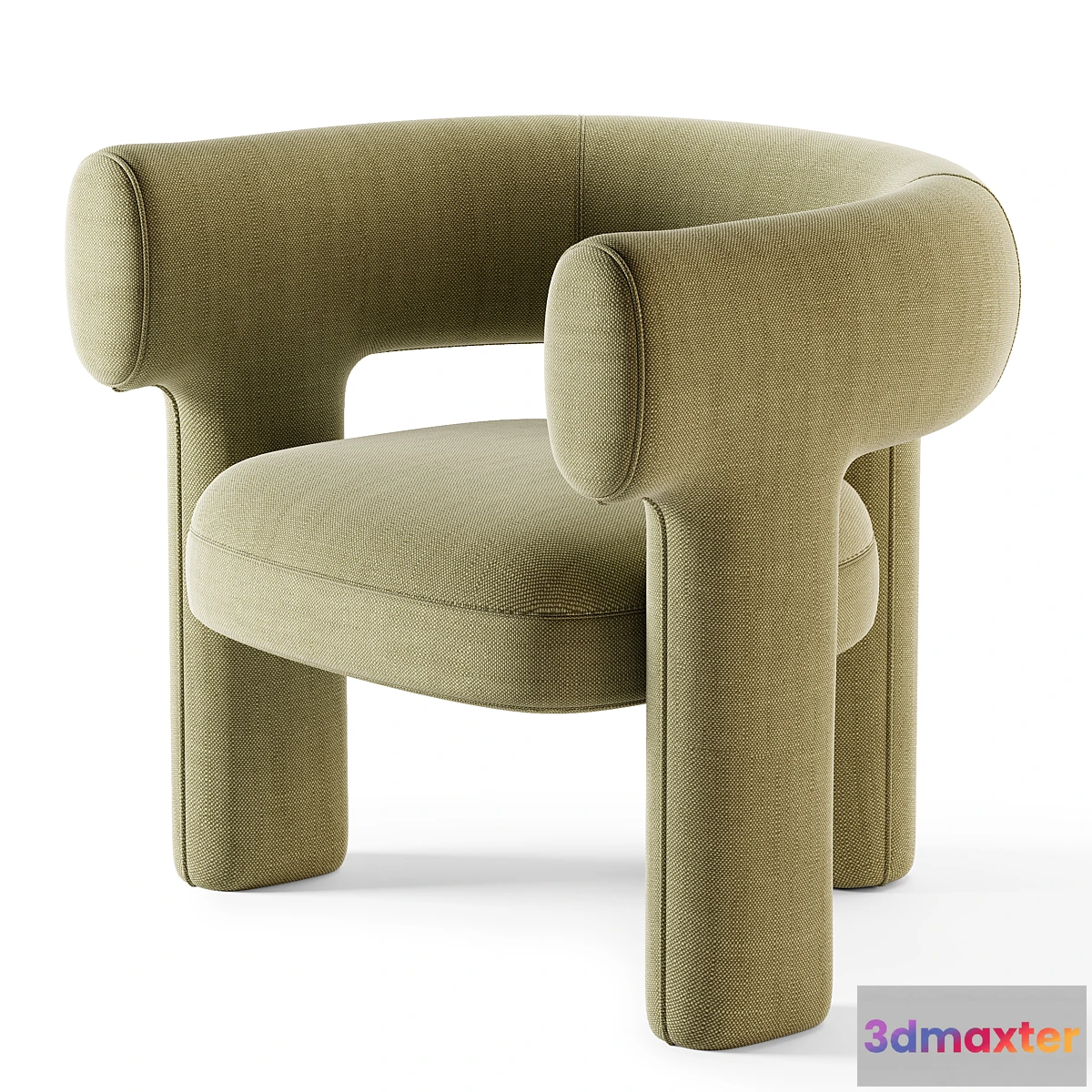 1294737 - Litho Dining Armchair 3D Max