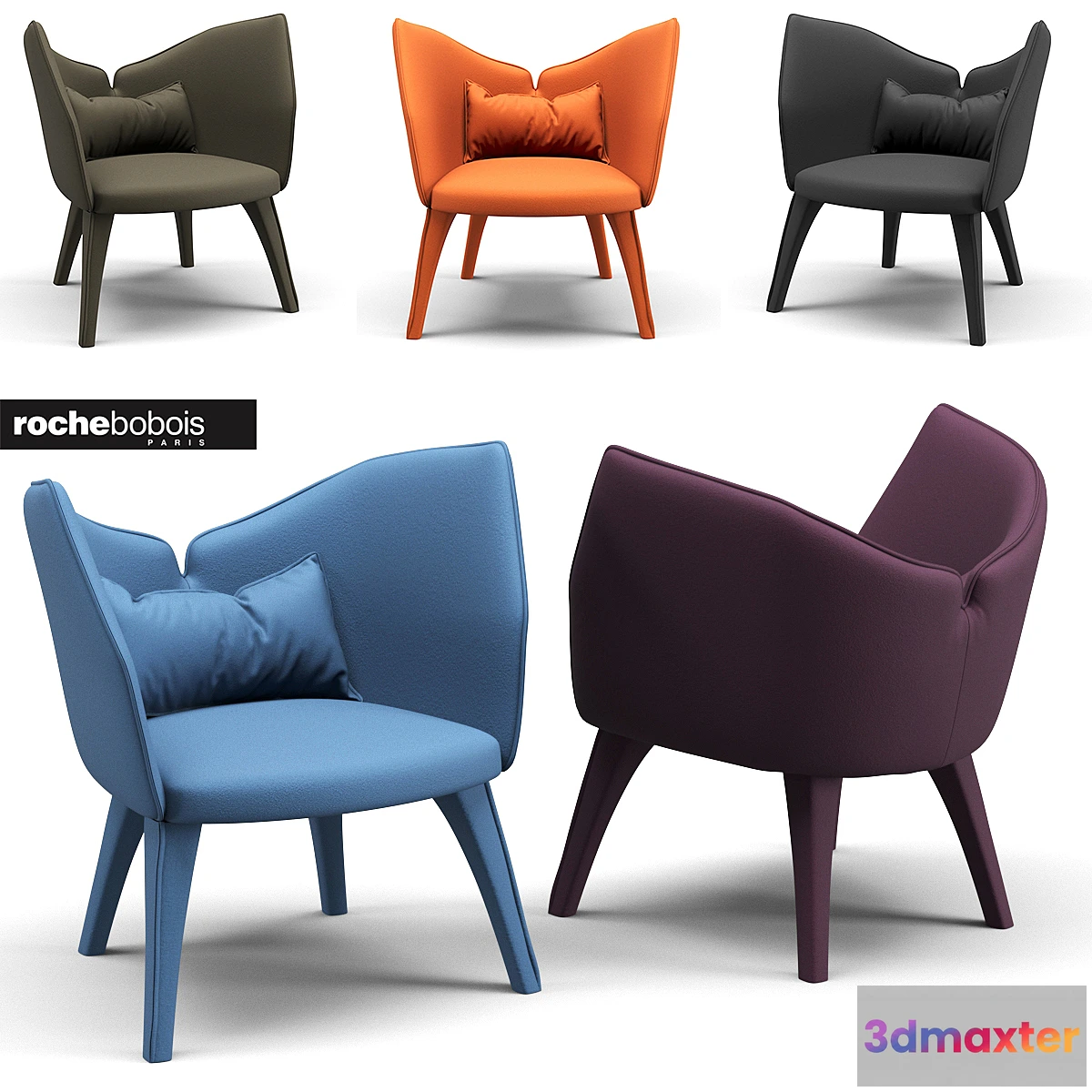 1295758 - Rochebobois Lady B. Armchair 3D Max