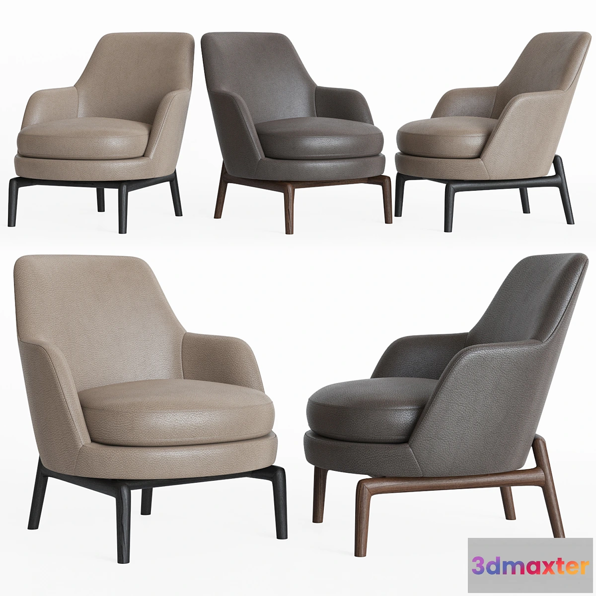 1298406 - Flexform Leda Armchair 3D Max