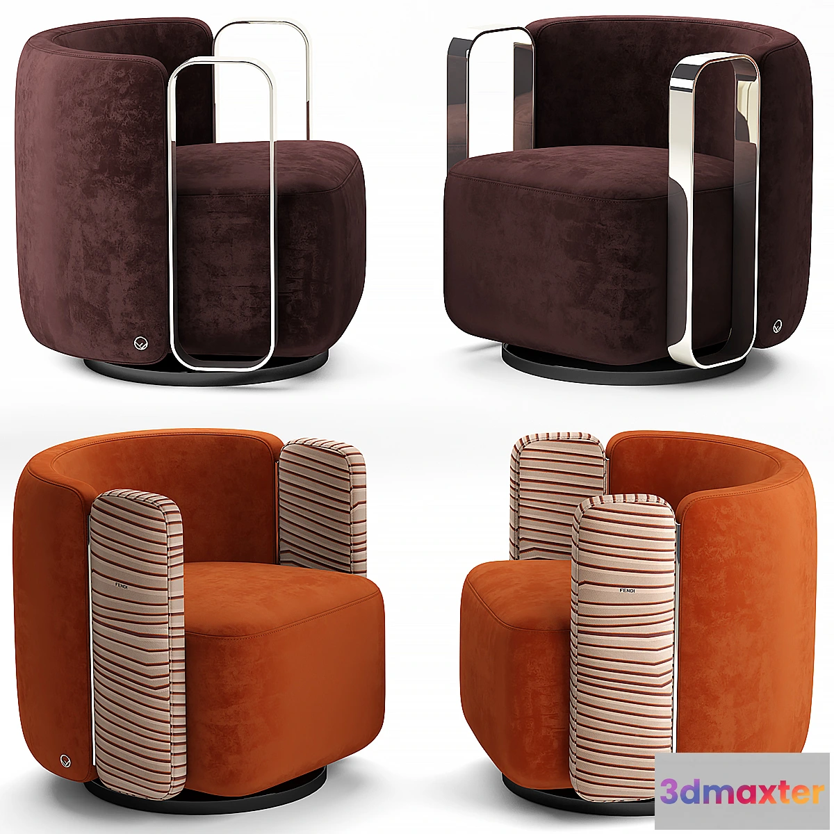 1299575 - Armchair fendi casa 3D Max