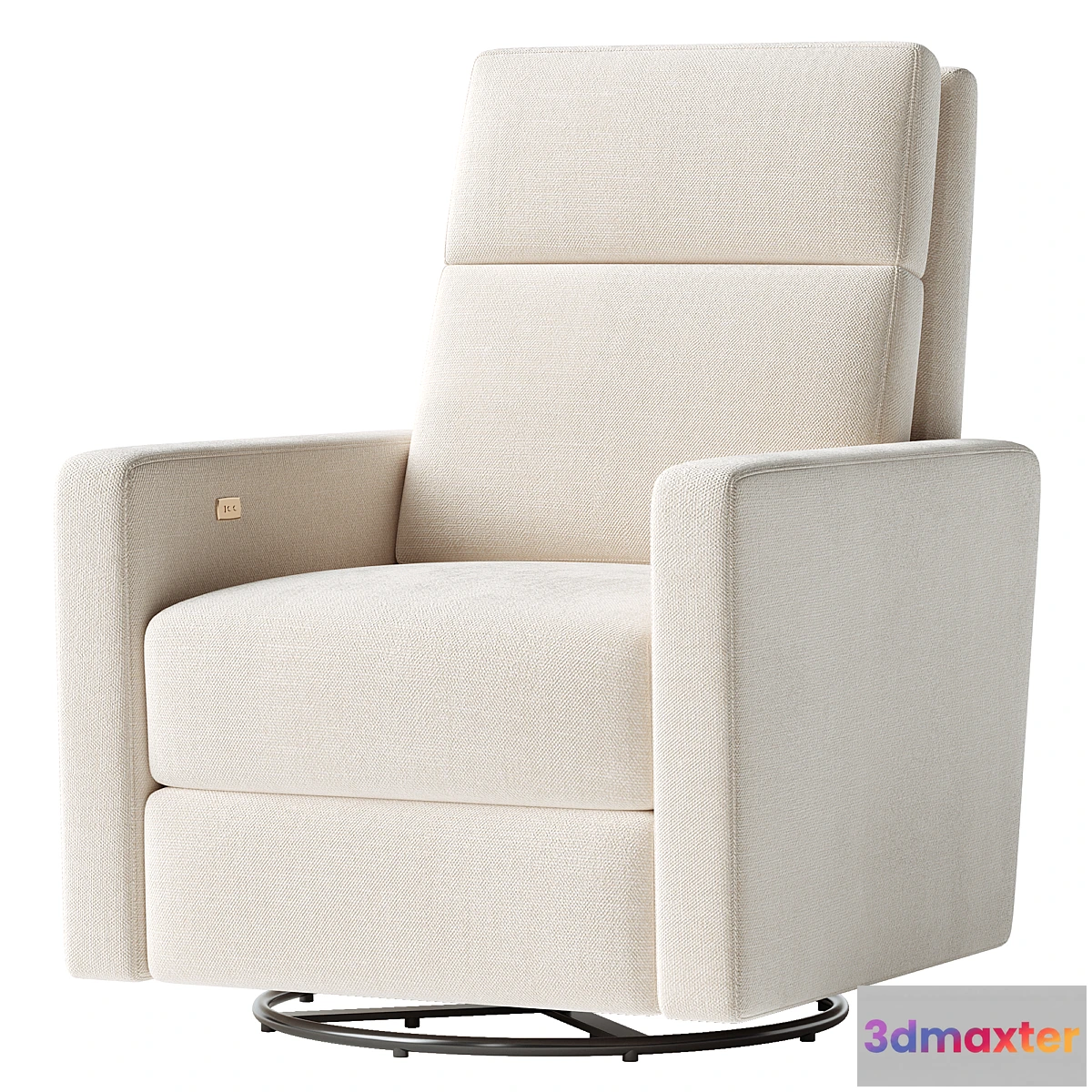 1301353 - Rixby Natural Nursery Power Recliner 3D Max