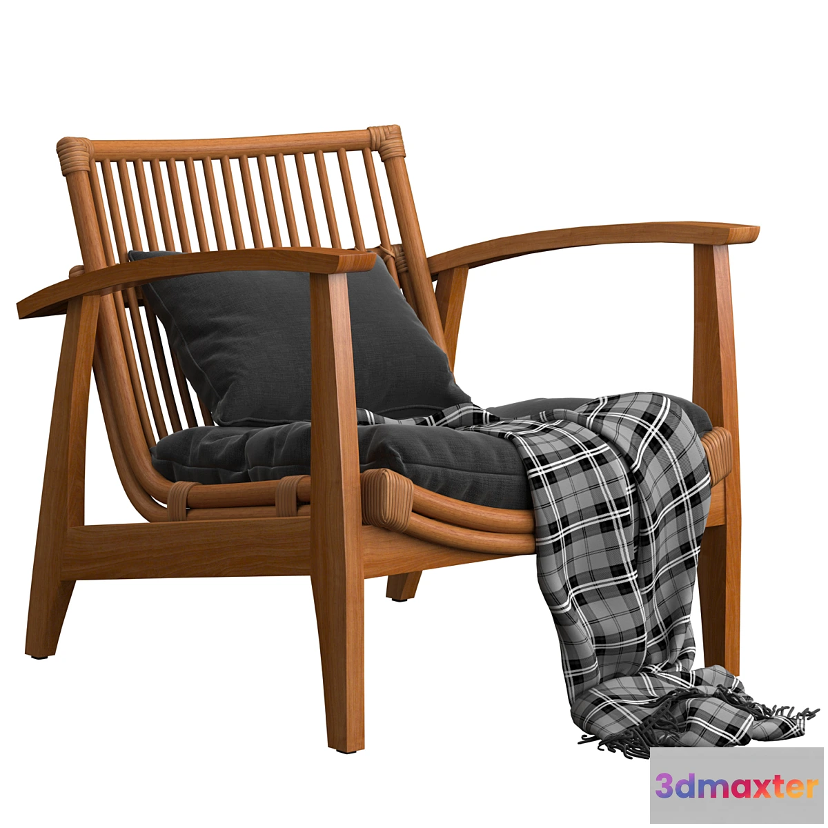 1303376 - Noelie Rattan Lounge Chair 3D Max