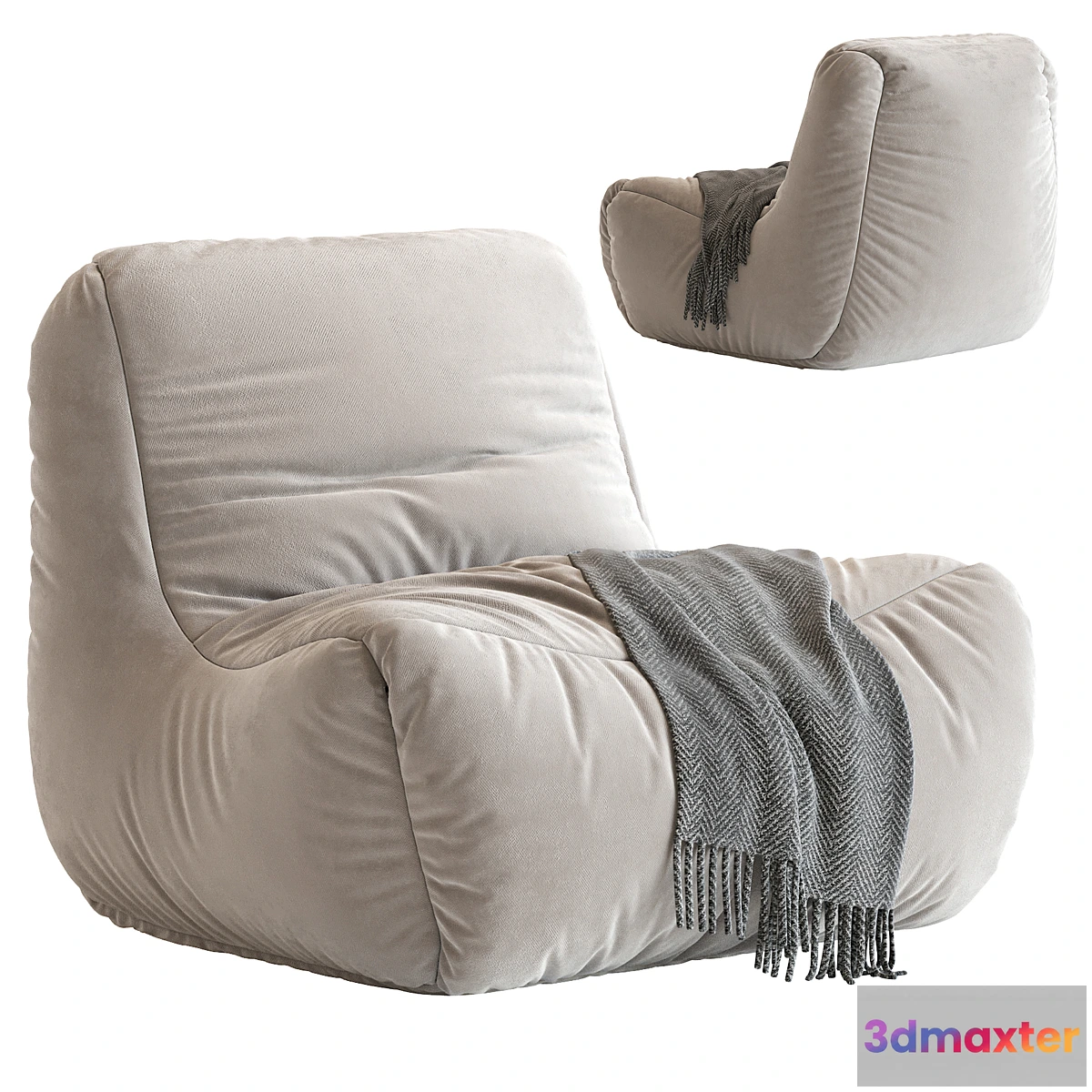 1305233 - Bean Bag Chair N8 3D Max