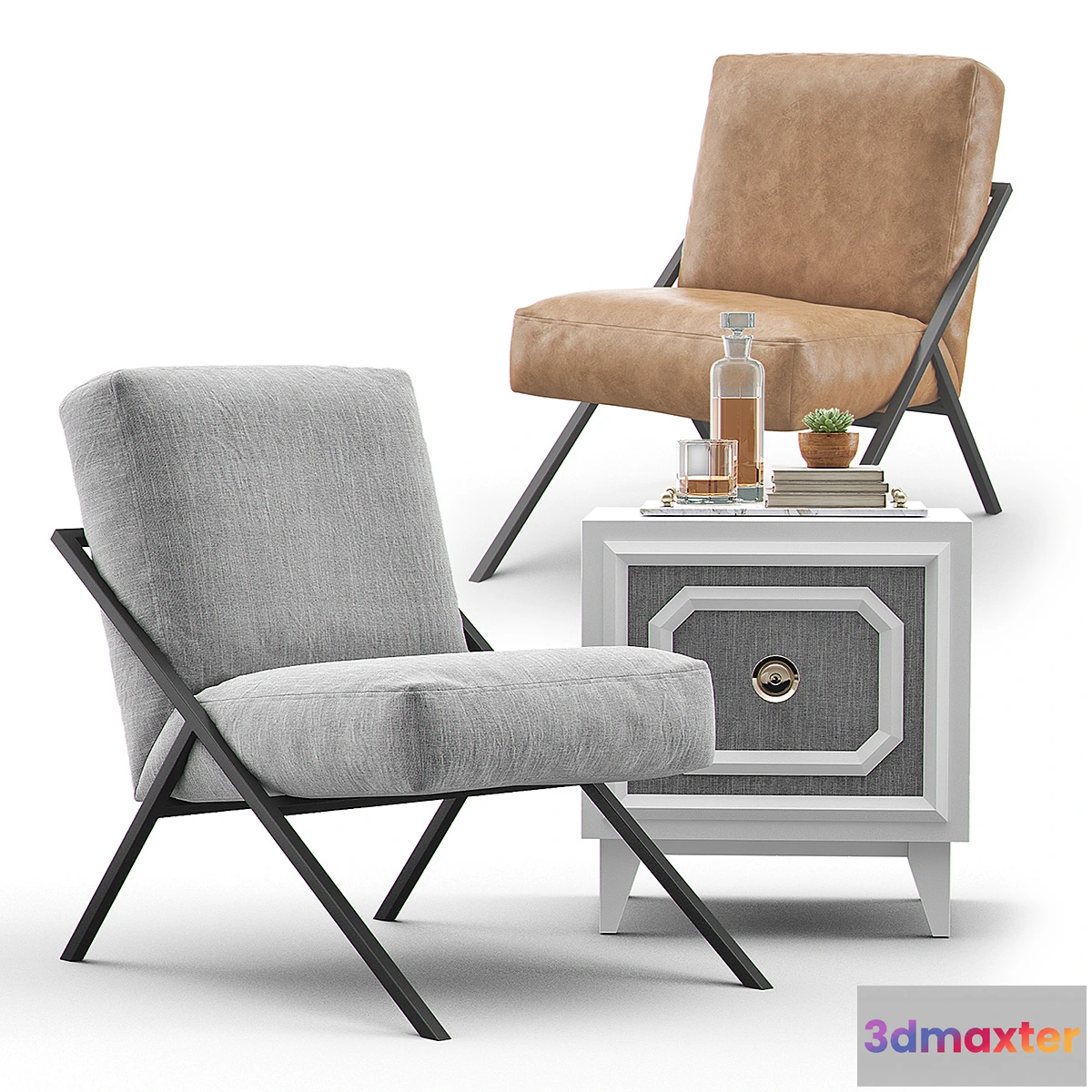 1306074 - Bowery Chair - Keystone Designer - No.2 3D Max