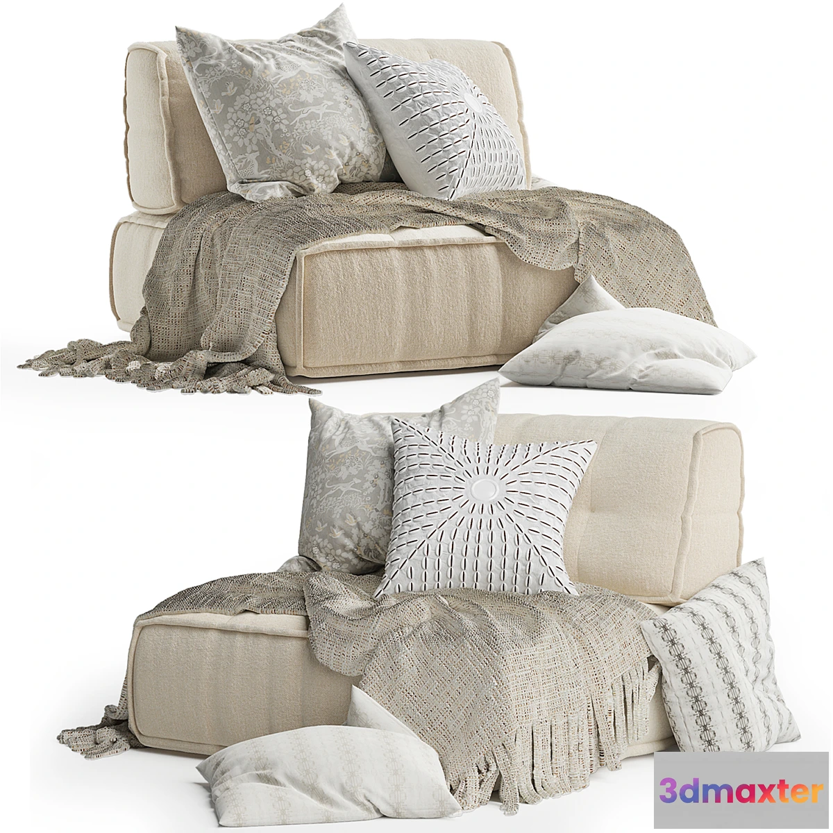1306271 - Reema back cushion 3D Max