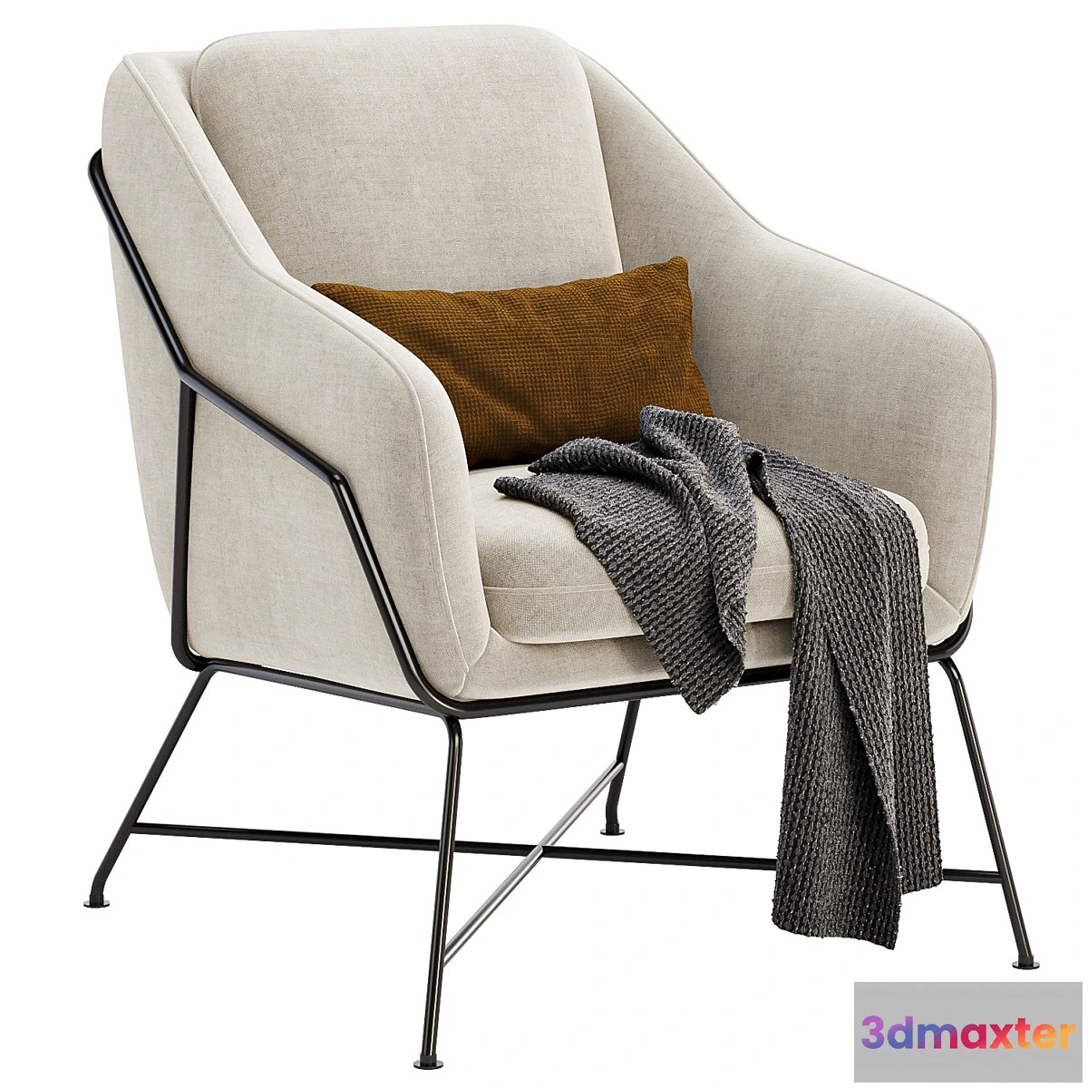 1307542 - Brida armchair 3D Max