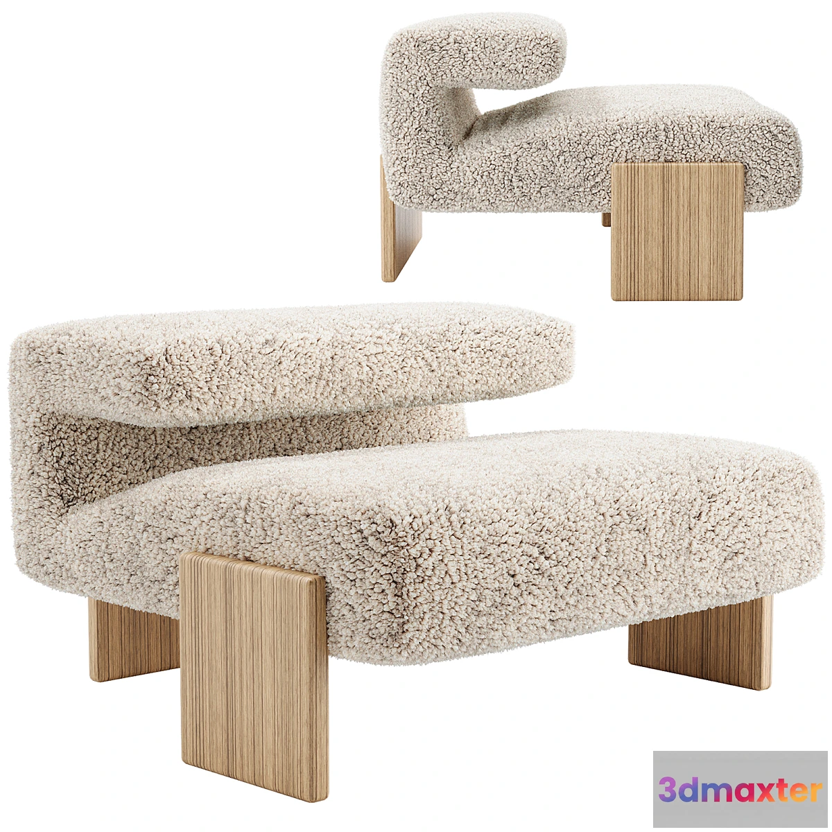 1310241 - Chair Moroso LOVESEAT 3D Max