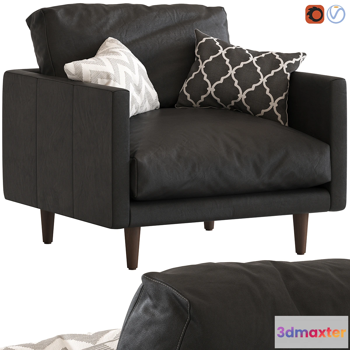 1311010 - Temple & Webseter Carson Armchair 3D Max
