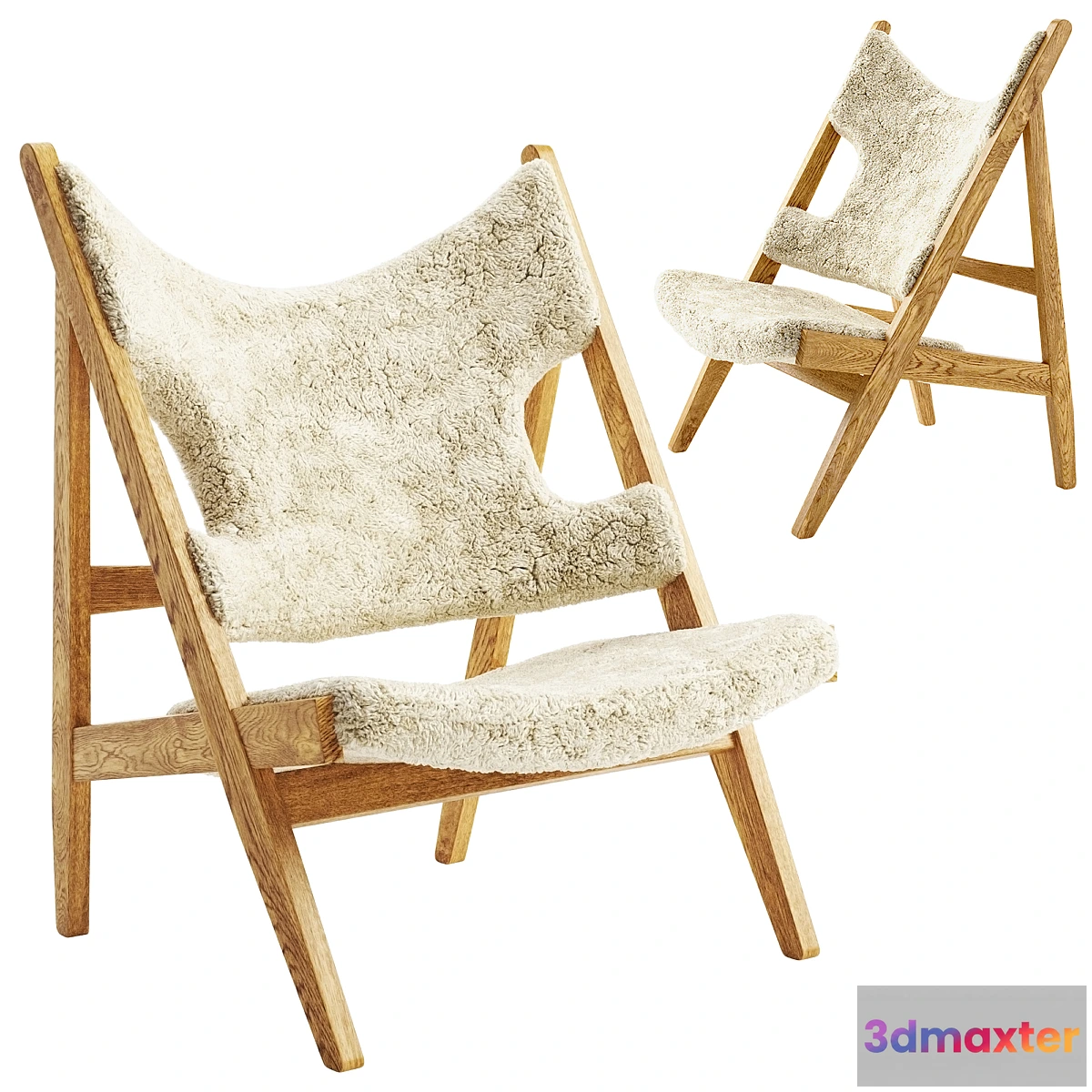 1311773 - Sheepskin Knitting Chair by Menu 3D Max