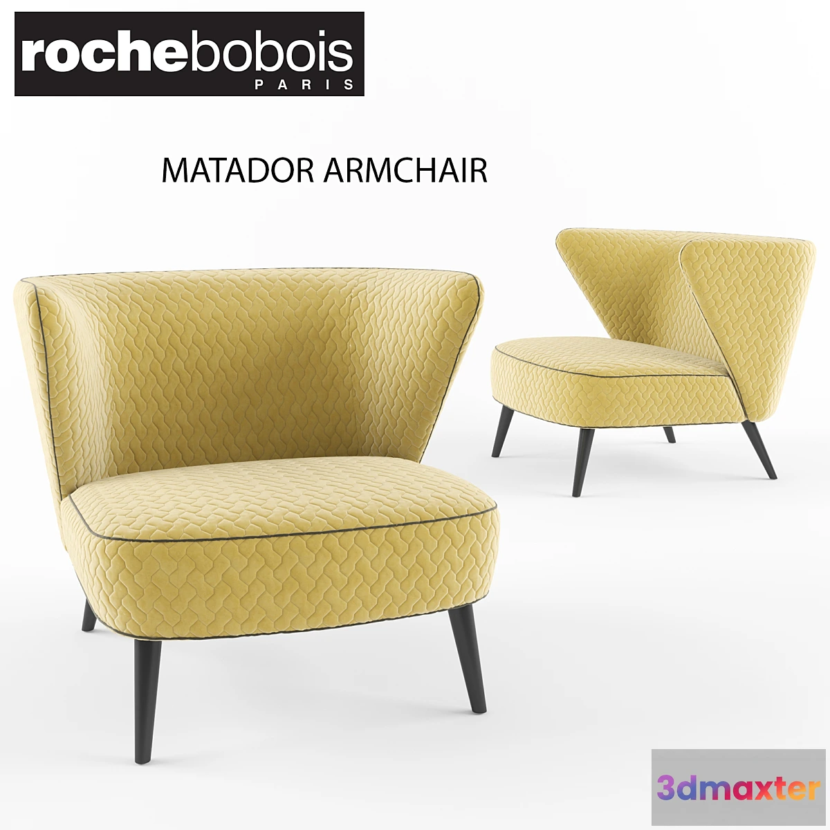 1312403 - Roche Bobois Matador Armchair 3D Max