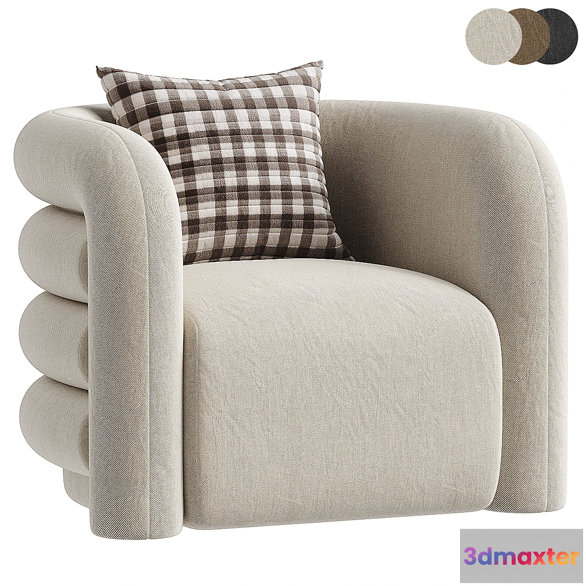 1315140 - Curves Lounge Chair - No.2 3D Max
