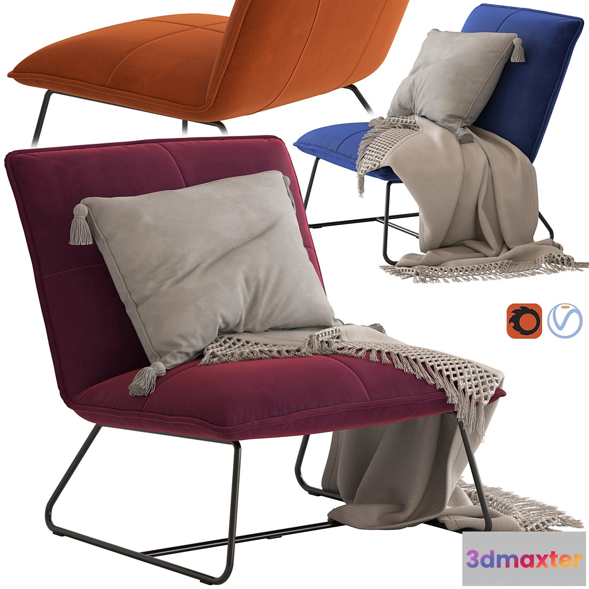 1316899 - Chartwell Home Freyr Armchair 3D Max