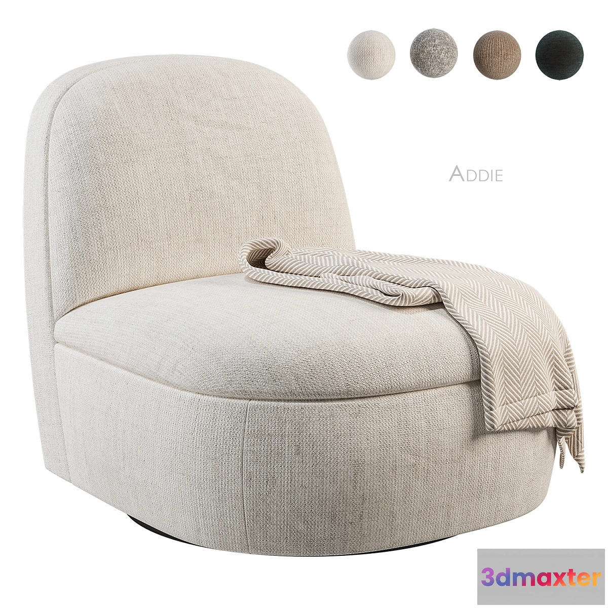 1317765 - Addie Swivel Chair 3D Max
