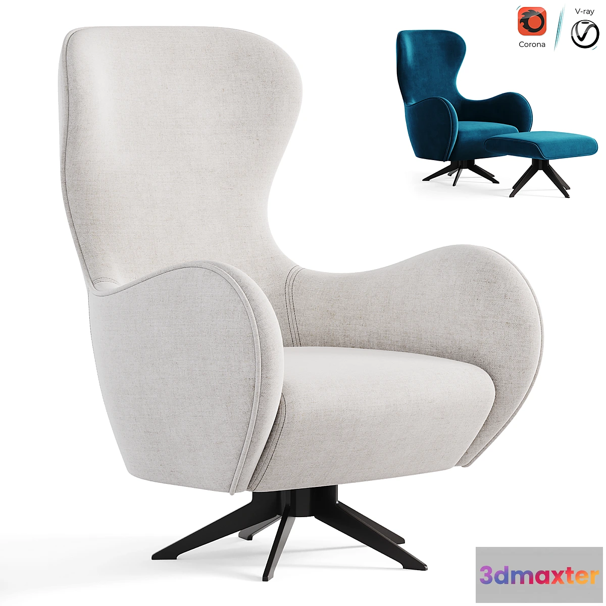 1320595 - ALBERT Armchair 3D Max
