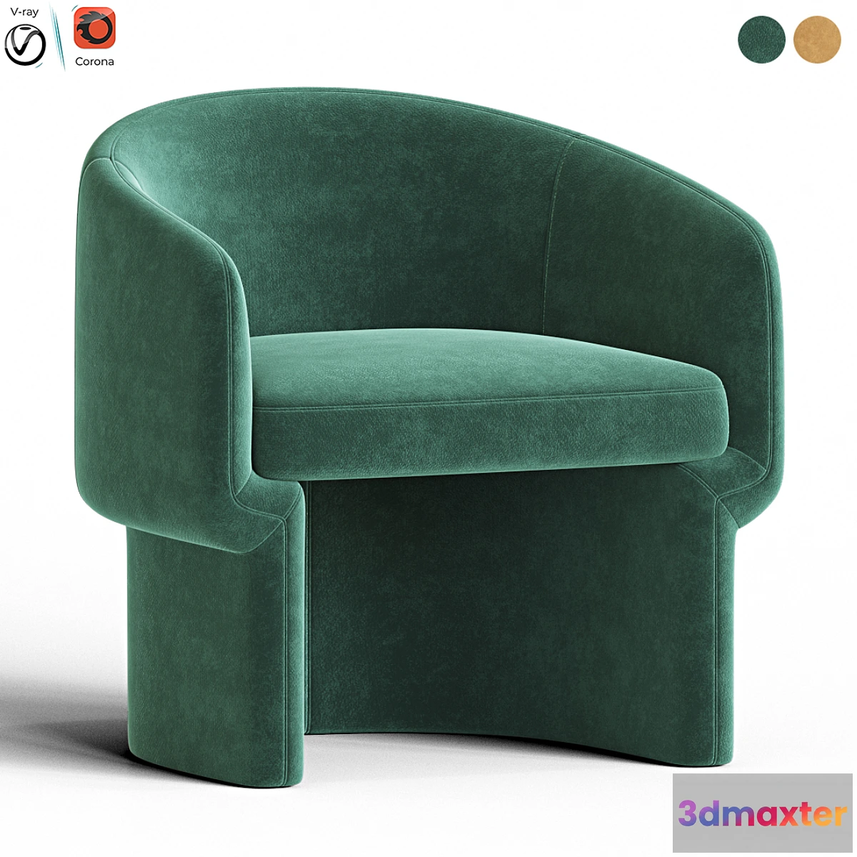 1321822 - Franco Chair Mustard 3D Max